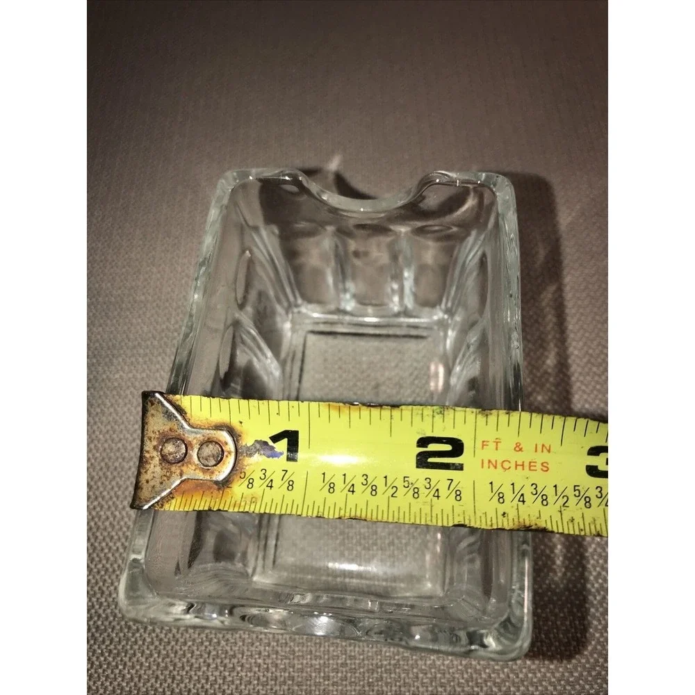 Retro Restaurant Clear Glass Sugar Sweetener Packet Container Holder Cottagecore